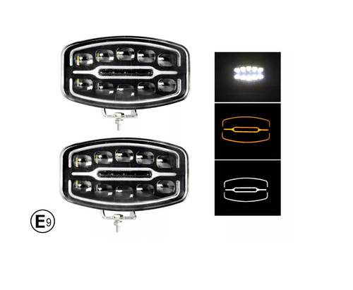 Led fernscheinwerfer 55w - 2x,